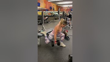 Dumbbell Contralateral Braced Bulgarian Split Squat (With Drop Set + Iso Holds)