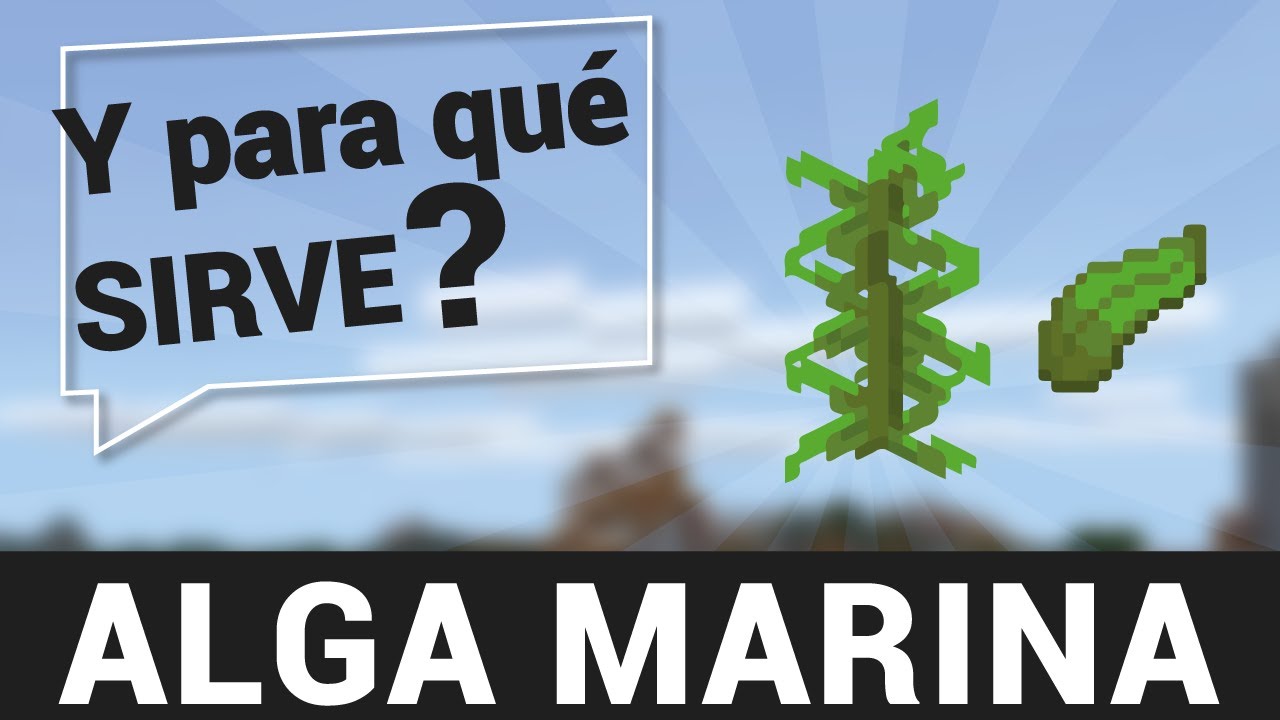 PARA QUE SIRVEN las Algas Marinas en Minecraft 👉 TUTORIAL MINECRAFT ...