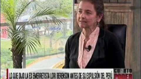 ENTREVISTA Lori Berenson antes de su expulsin del ...