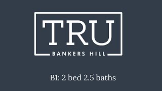 B1: 2 bed 2.5 baths, 1069 sq. ft. #232