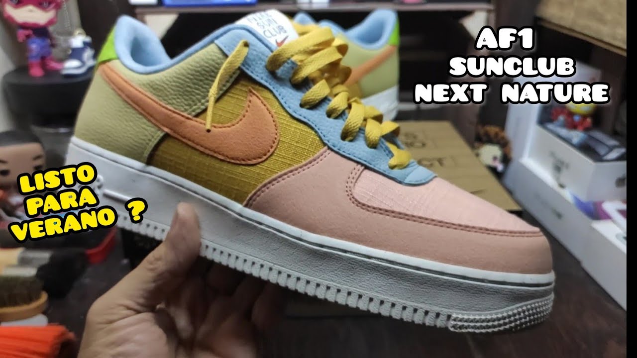 nike AIR FORCE 1 07 lv8 Sun club Next Nature on Feet & unboxing #snkrs #nike  #af1 