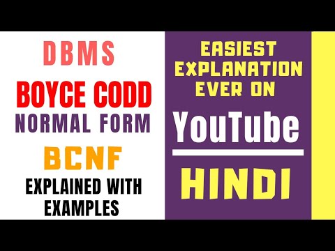 BCNF ll Boyce Codd Normal Form Explained with Solved Example in Hindi ll Normalization ll DBMS