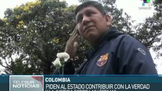 Estado colombiano reconhece organizacao de vitimas de desaparecidos