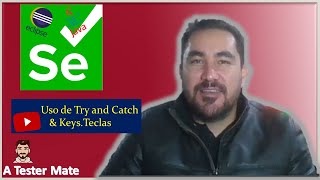 Selenium - Vamos a cachar las excepciones en nuestro script con el uso del Try and Catch!