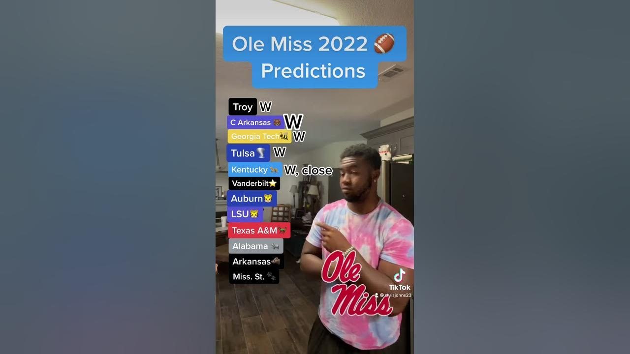 Ole miss football predictions YouTube
