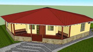 HERMOSA CASA OCTOGONAL - SketchUp