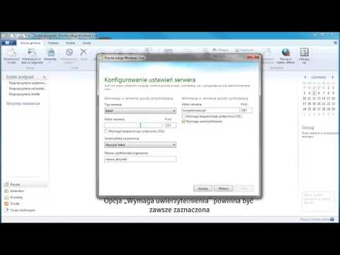 Konfiguracja poczty - Windows Live (IMAP bez szyfrowania)