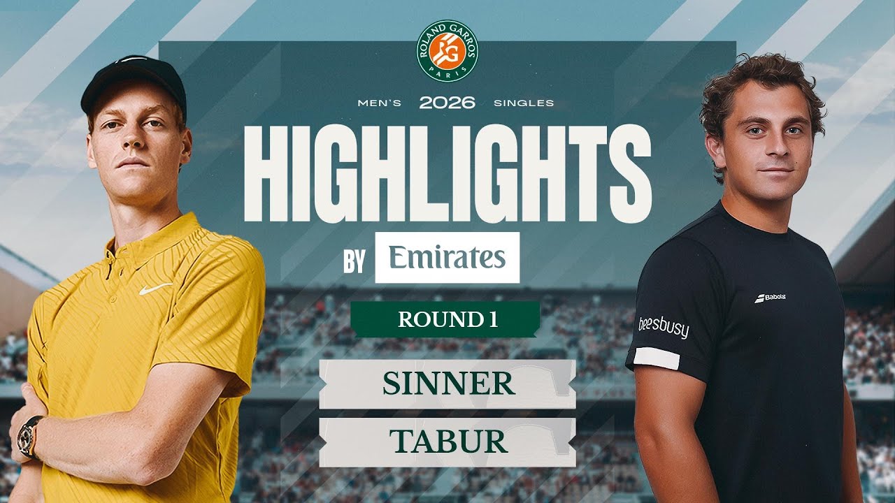 Jannik Sinner vs Clement Tabur | Round 1 Highlights by Emirates | Roland-Garros 2026
