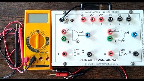 Physics Practical | Logic Gates | AND, OR, NOT | SMMPISR, Gandhinagar | Kadi Sarva Vishwavidyalaya