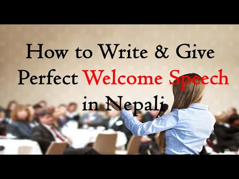 how to give speech in nepali
