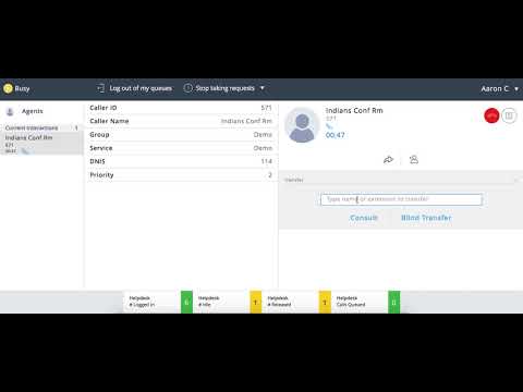 Mitel ECC Agent Interface