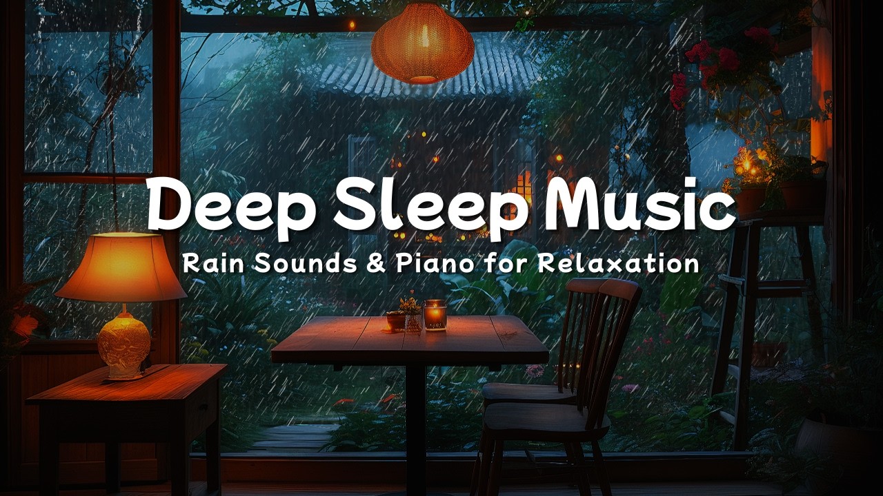 Fall Asleep Fast with Soft Rain 🌙 Calm Piano Music for Deep Sleep and ...