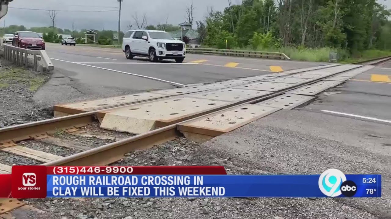 Your Stories Q&A: Rough railroad crossing in Clay is about to get fixed ...