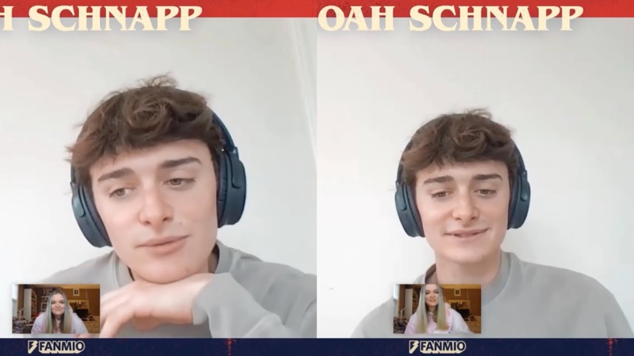 Noah Schnapp meeting a fan on fanmio (5th video)