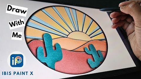 How to draw PaperCut art in IBIS PAINT X | Beginners IBISPAINTX tutorial