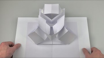 Abstract pop-up experiment with a set of open cubes