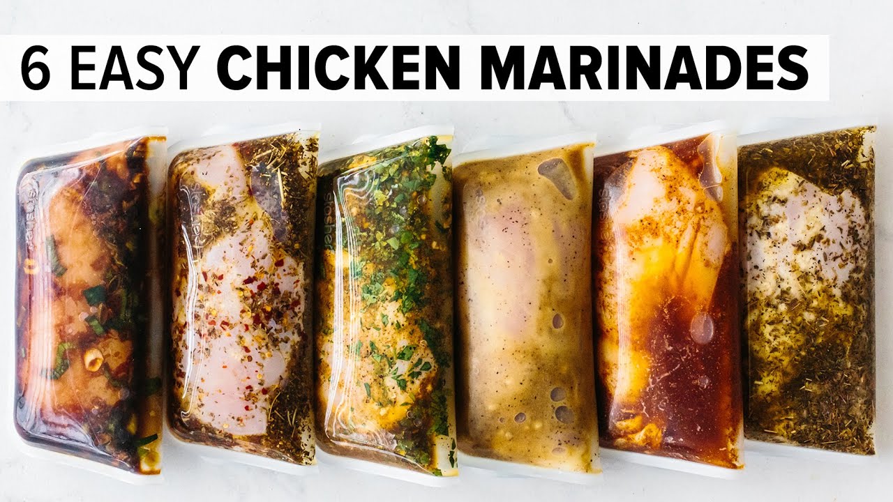 6 EASY CHICKEN MARINADES | amazing chicken breast recipe + freezer ...