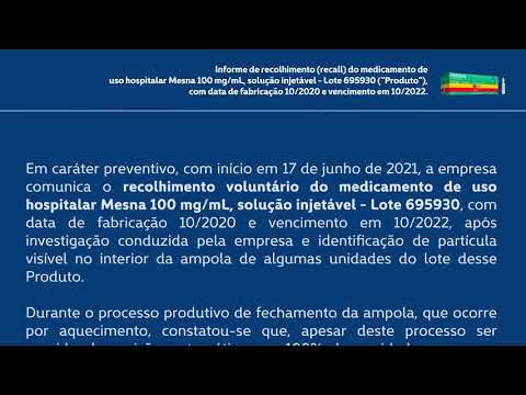 Vídeo: Recall De Lote único De Comprimidos Mastigáveis Iverhart Max