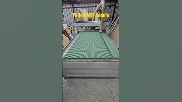 Fluted MDF Panels #shortvideo #viral #lasercutting #cnc #mdf #interordesign #architect #wallpanel