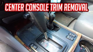 Center console trim removal Land Cruiser 100 series Lexus LX470