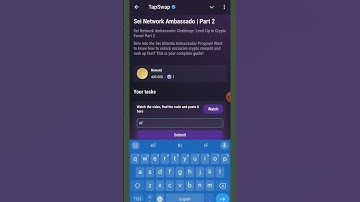 Sei Network Ambassado | Part 2 | TapSwap Code | Sei Network Ambassador Challenge |