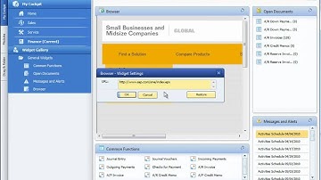 SAP Business One 8.8 - Introducing the new cockpit