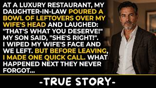 My Daughter-In-Law Poured Leftovers On My Wife's Head At Dinner - But One Call From Me .…