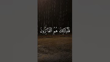 القارئ شريف مصطفى)!!!؟ سورة النور