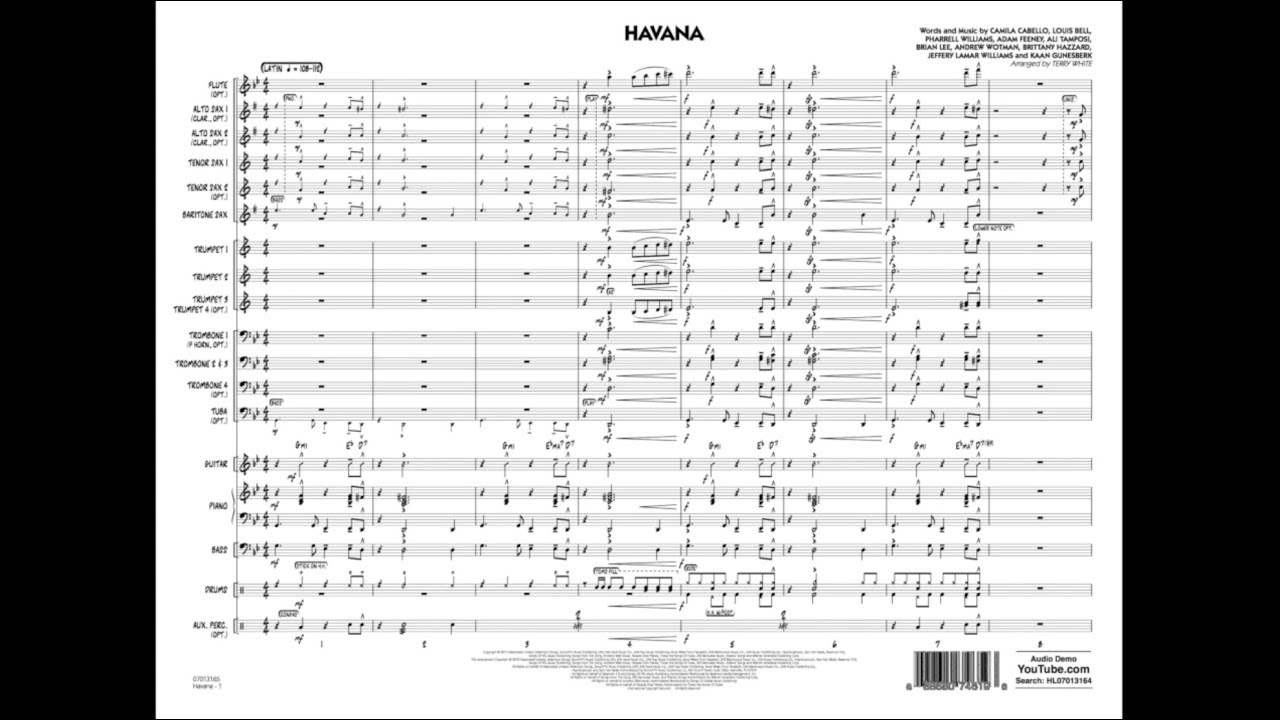 Havana arranged by Terry White