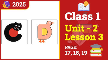 Class 1 English | Unit 2 | Lesson 3 | cC-dD (Book 2025)