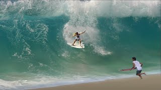 Skimboard Battle at The MOST DANGEROUS Beach in The WORLD