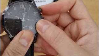 NEW AUTHENTIC HUGO BOSS HB1512567 CHRONOGRAPH BLACK LEATHER GENT WATCH AU WARRANTY