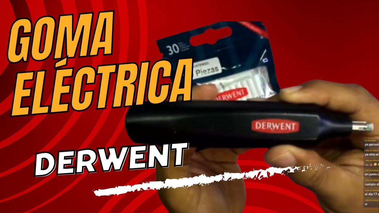 Tutorial #181-A : Goma de borrar eléctrica/ Unboxing Derwent eraser 