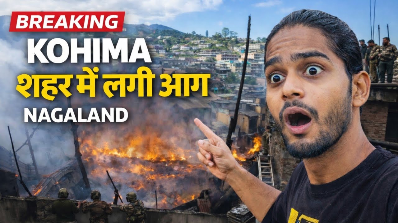 NL-1  BREAKING, KOHIMA शहर में लगी आग NAGALAND 