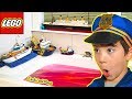 Do Lego Boats Float in Lava? Pretend Play Floor is Lava Skits for Kids
