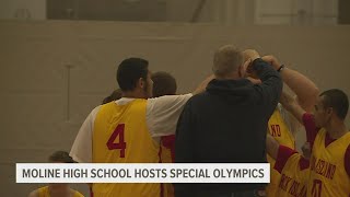 Moline High School hosts Special Olympics basketball tournament screenshot 2