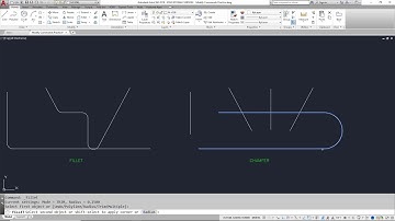 The Fillet and Chamfer commands in AutoCAD