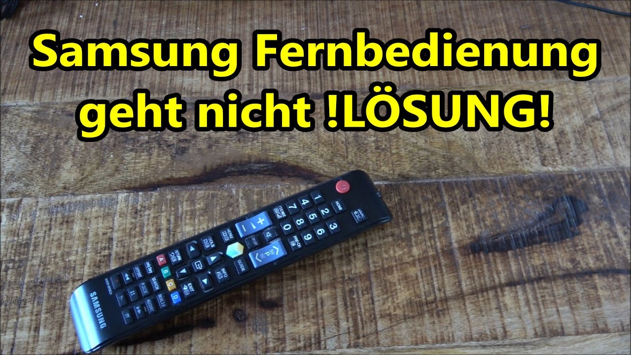 Telekom 500 Mb Geschenkt Funktioniert Nicht Samsung TV Fernbedienung funktioniert nicht - Lösung: So Samsung
