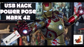 USB Hack tutorial Iron Man Mark 42 XLII Power Pose Series 001 Hot Toys Danoby2