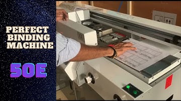 Perfect Binding Machine | Single Clamp Perfect Book Binding Machine | Jindal Offset | 50E , 320mm