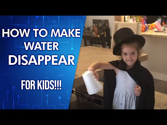 How to Do the Disappearing Water Trick