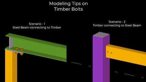 Modeling Tips on Timber Bolts