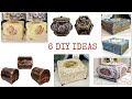 DIY/6 Best Jewelry boxes ideas/ Jewelry Boxes /Cardboard craft