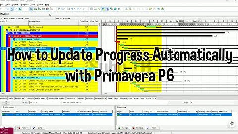 How to Update Progress Automatically with Primavera P6