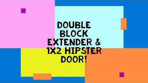 Double Block Extender/ 1x2 Hipster Door!! 1 WIDE DESIGN
