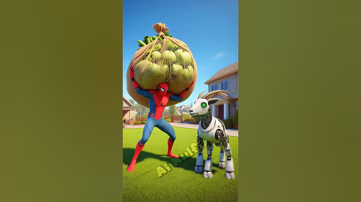 Spiderman Ko Robot Goat Ke Liye Chahiye Bohot Sari Sabji #shorts #spiderman