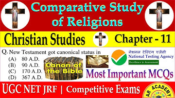 Christian Religion MCQs | Comparative Study of Religions | UGC NET | Religious Studies | Chapter-11