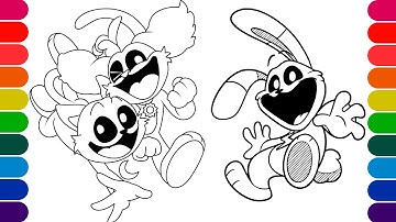 POPPY PLAYTIME CHAPTER 3 Coloring Pages | How to color Smiling Critters #3 | Coloring Poppy Playtime