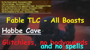 Fable TLC All Boasts - Hobbe Cave - Glitchless, no Bodyguards, no Spells, no Punches