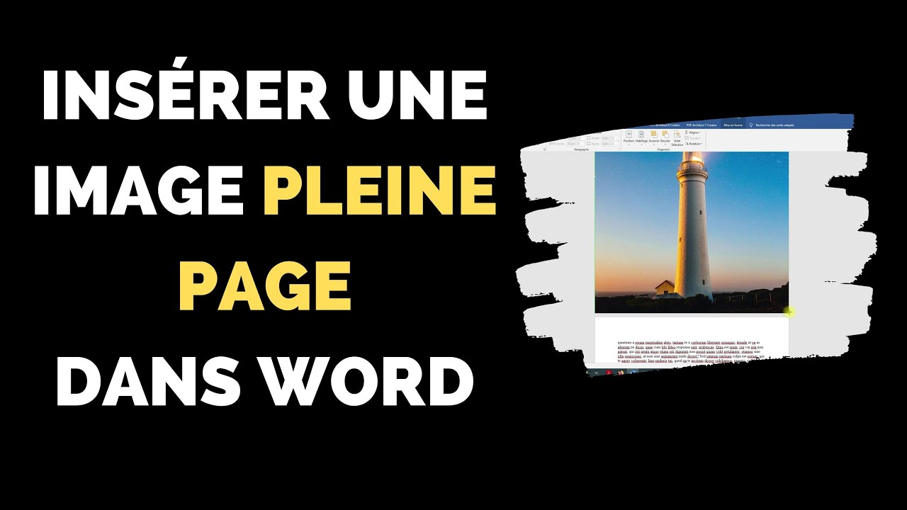 Comment ins rer une image word en pleine page tuto rapide youtube